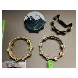 (4) Tambourines