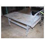 Rolling Metal Cart, Approx. 60" x 30"