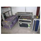(4) Hard Travel Cases on Casters, Assort. Sizes