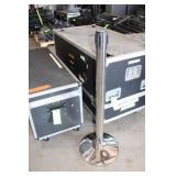 Large Lot Stanchions in (2) Hard Travel Cases