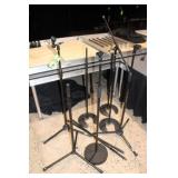 (7) Assort. Microphone Stands