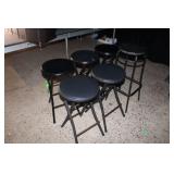 (6) Band Stools, Some w/Cushion Seats