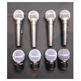 Lot of Shure Microphones; (4) SM58,