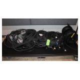 Large Lot Assort. Power Cords, A/V Wiring As