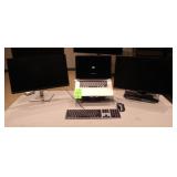 MacBook Pro A1398 Laptop, (2) 24" Dell Monitors,