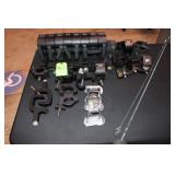 Assort. Stage Truss Clamps; Mega Clamps, C Clamps,