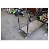 Flat Bed Cart on Casters, Approx. 42" x 18"