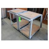 (2) Utility Carts, Approx. 18"W x 27"D x 30"H