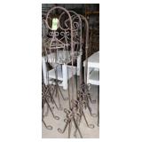 (4) Lanterns, Wrought Iron, Approx. 67"T