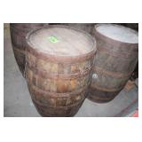 (2) Whiskey Barrels w/22"W x 10