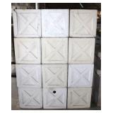 (12) Wooden Planters, 16" x 16" x 16"