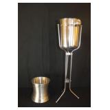 (5) Champagne Buckets; (1) With Stand, (4) 7.5"