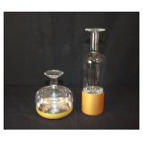 (39) Gold Band Bottle Vases; (20) Tall, (19) Short