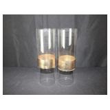 (42) 12" Gold Band Vases 12"H x 4" Dia.