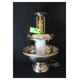 Champagne Fountain, Silver Plated w/Gold Accents
