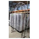 (2) Metal Arches (1) White, (1) Rustic Approx 92"T