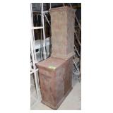 (3) Pedestals, Brown Resin, Approx. 19" x 33"T