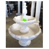 Fountain, White Resin, Approx. 46"H, No Pump