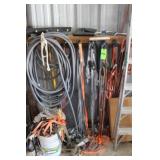 Ratchet Straps, Rope, Water Hose As Shown