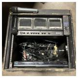 Rack w/(1) Numark VM03, CONDITION UNKNOWN,