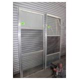 (2) Aluminum Frame Storm Doors, Approx. 8