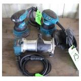 (2) Makita BO5031 Corded Orbital Sanders,