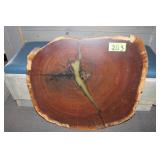 Live Edge Walnut Round Slab, Approx. 32" x 28"