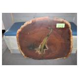 Live Edge Walnut Round Slab, Approx. 32" x 26-3/4"