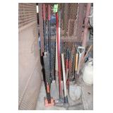 Assorted Tools & Orange Construction fence