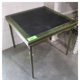 Vintage Wood Game Table w/Folding Legs