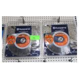(2) New Husqvarna Bronze Concrete Diamond Blades;