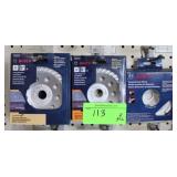 (4) New Bosch 5" Turbo Diamond Cup Wheels