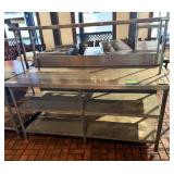 Stainless Steel Table w/Over Shelf