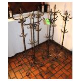 (6) Wrought Iron Standing Umbrella/Purse Racks,