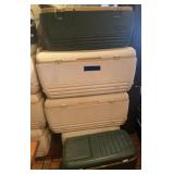 (5) Assorted Coolers