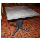 (4) Resin Patio Tables Approx. 32" x 32" x 28"H