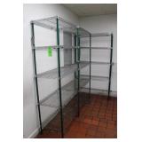(2) Metro-Style Shelves; (1) Approx. 72"W x 18"D