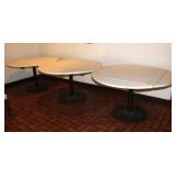 (3) Dining Tables, Approx. 51" Dia. or 3