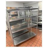 4 Shelf Stainless Steel Shelving Unit