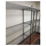 Double Metro-Style Shelf Rack