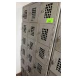 18-Compartment Locker Unit, (6) Tier x (3) Wide