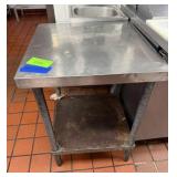 Stainless Steel Table, Approx. 24" x 24" x 33"H