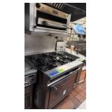 Vulcan 36" 6-Burner Range w/Salamander Broiler