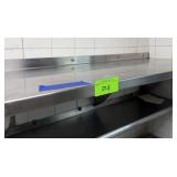 Stainless Steel Shelf, Approx. 50"W x 20"D