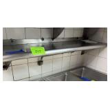 Stainless Steel Shelf, Approx. 50"W x 12"D