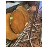 (9) Round Cocktail Pedestal Tables
