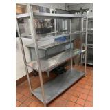 4 Shelf Stainless Steel Shelving Unit