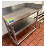 Stainless Steel Table, Approx. 39" x 23" x 36"H