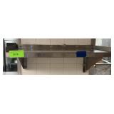 Stainless Steel Shelf, Approx. 33"W x 16"D