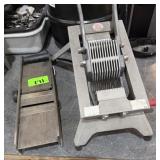 (2) Manual Food Choppers, (1) Onion Slicer,